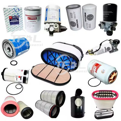 Pièces détachées pour camions Weichai Yuchai Filtre à air Filtres à huile Filtres à carburant Sécheuse à air Separateur à eau à carburant Pour camions Dongfeng Howo FAW